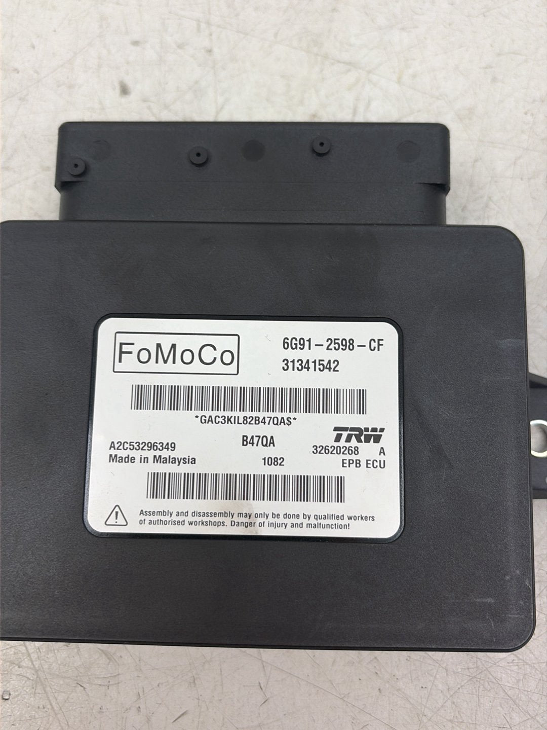 2011 - 2015 Volvo V70  Estate ELECTRONIC PARKING BRAKE MODULE 6G91-2598-CF
