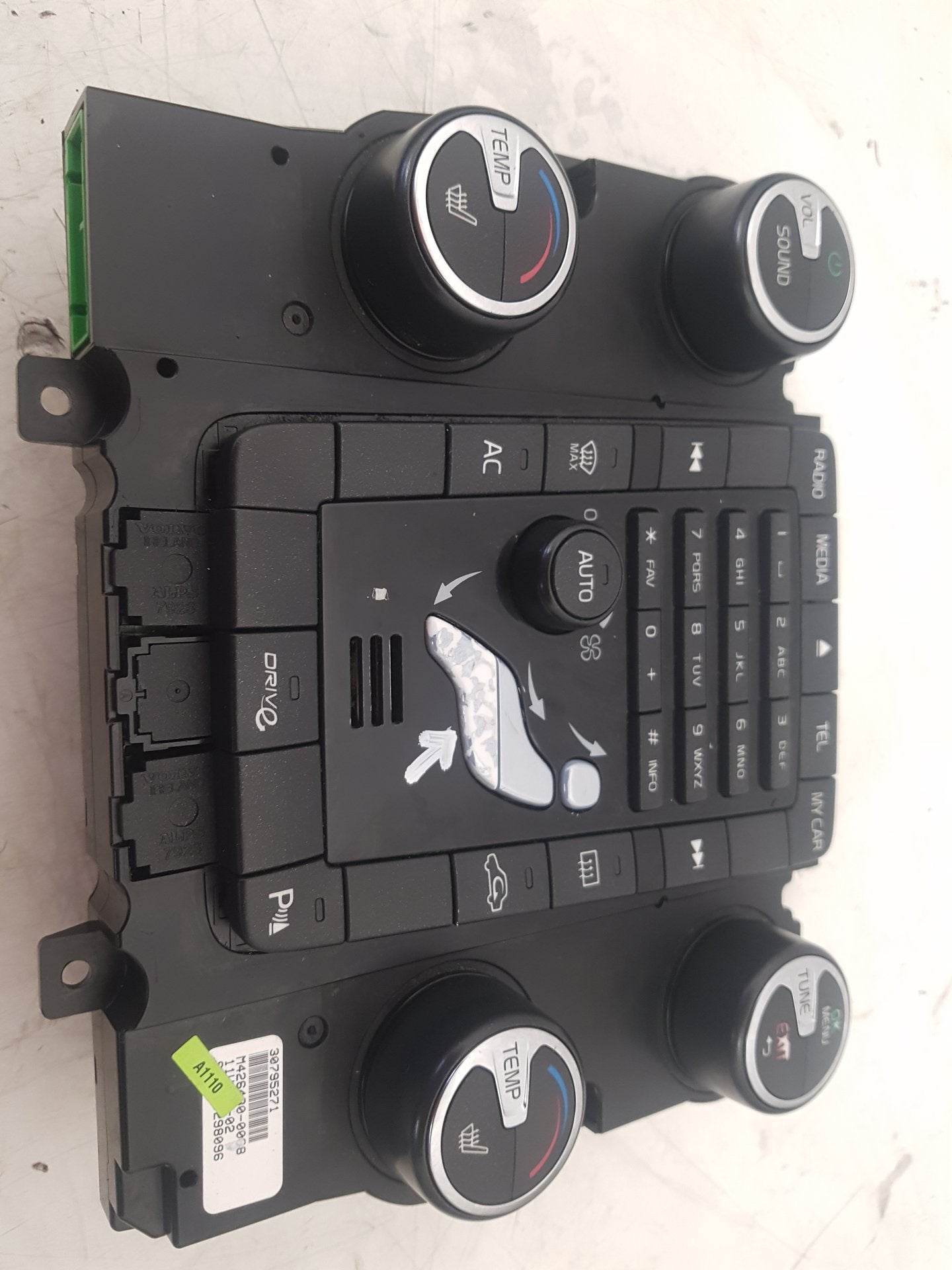 2012 Volvo S60  Saloon DIGITAL HEATER CONTROL PANEL & STEREO 31288317