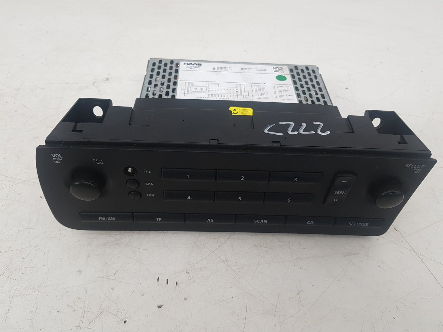 2003 - 2007 Saab 9-3  Convertible INFOTAINMENT CONTROL MODULE (ICM) 12788218AA