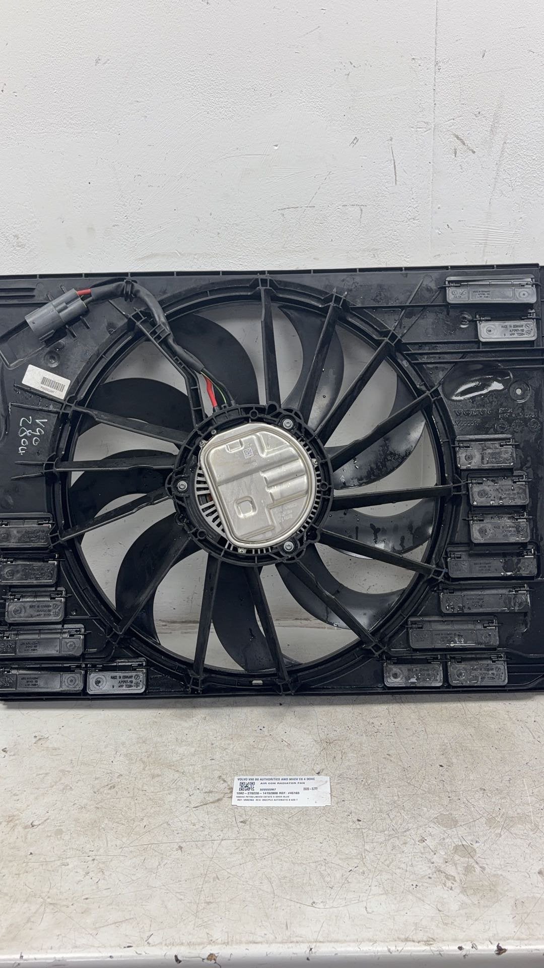 2017 - 2025 Volvo V90 235, 236 Estate A/C Fan Motor 32222287