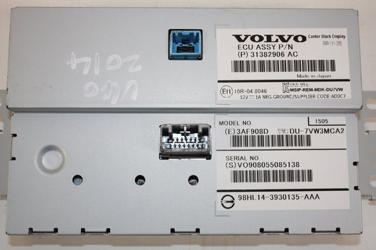 2012 - 2016 Volvo V40  Hatchback Dash Display Unit 31382906