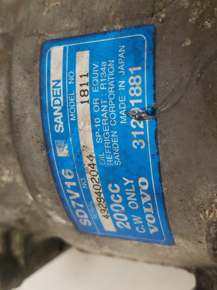 2005 - 2010 Volvo S40  Saloon A/C Compressor 31291881