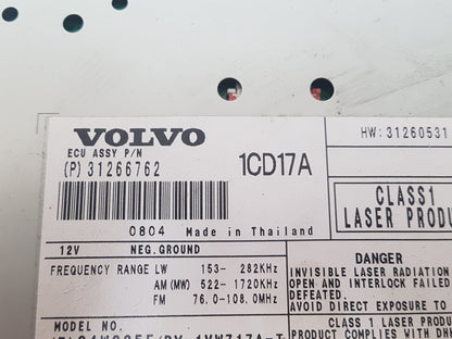 2007 - 2012 Volvo C30  Hatchback RADIO AND CD PLAYER 31266762