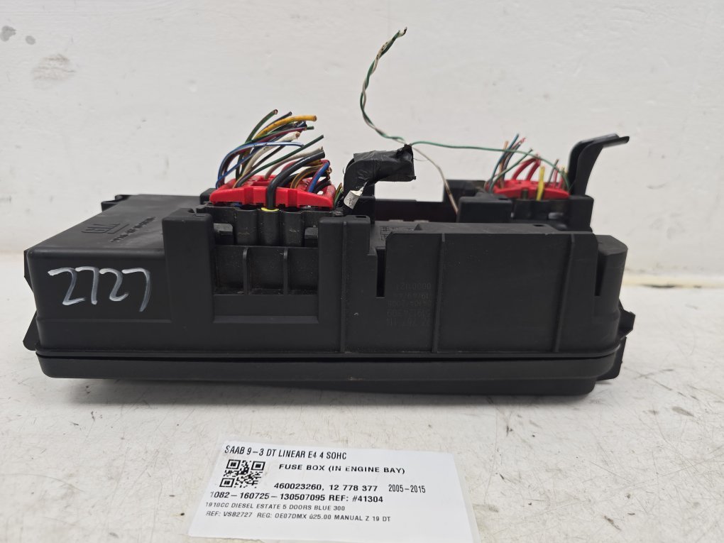 2005 - 2015 Saab 9-3  Estate Engine Fuse Box 460023260