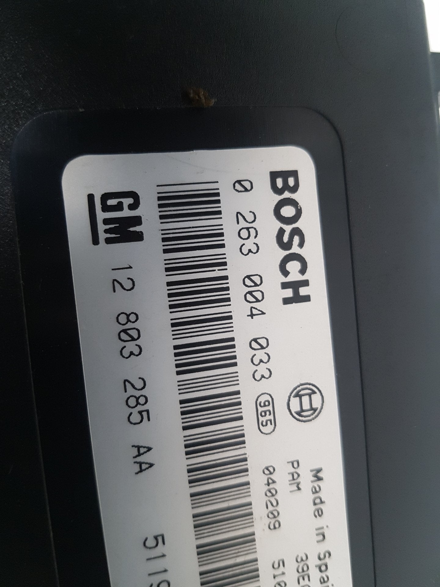 2004 Saab 9-3  Convertible PARKING SENSOR ECU 0263004033