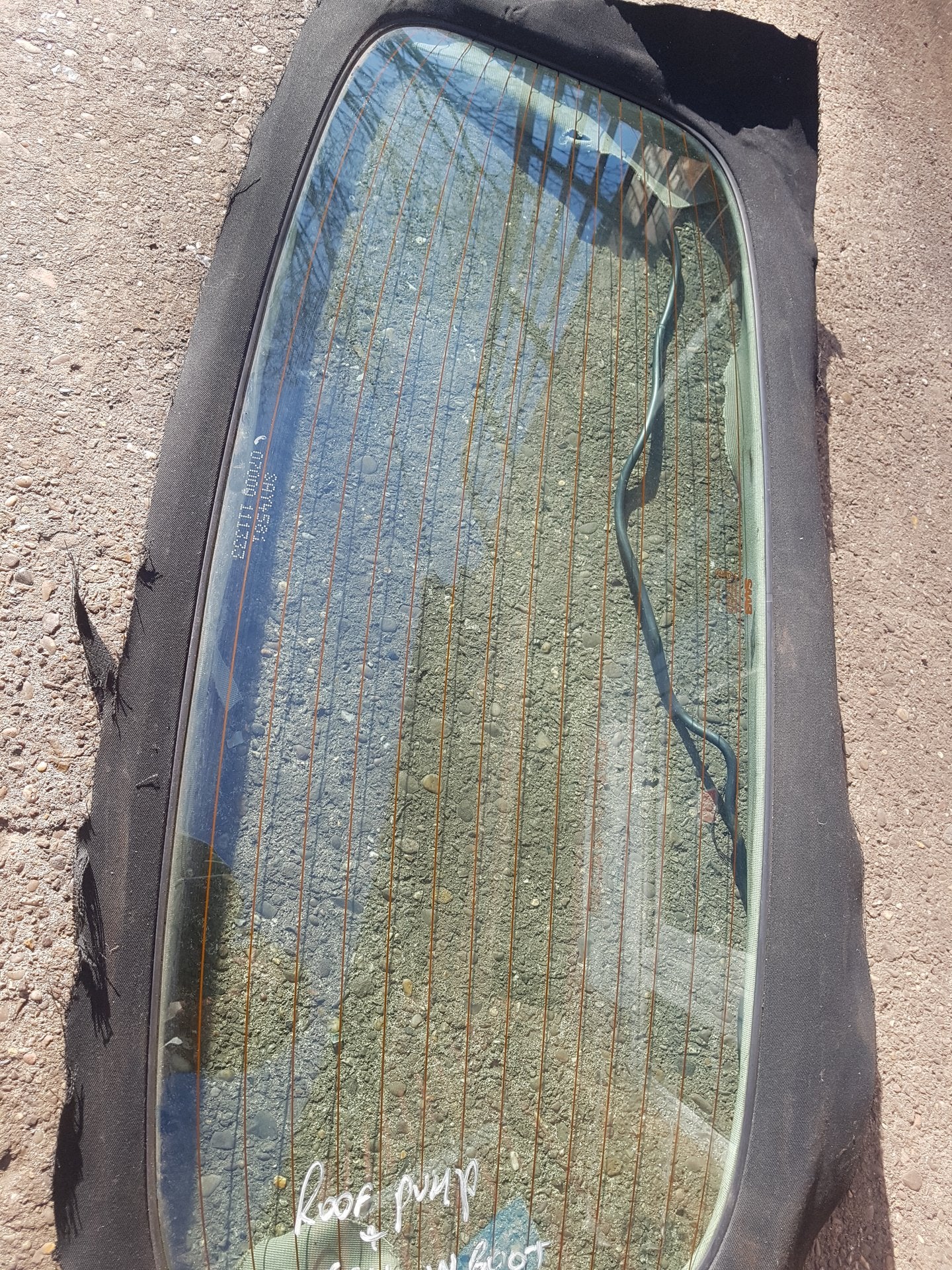 2003 - 2011 Saab 9-3  Convertible WINDSCREEN (REAR) 43R-001057