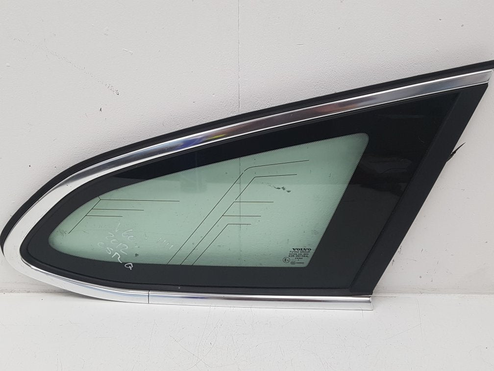 2012 Volvo V60   Right Rear Quarter Door Glass 31278345