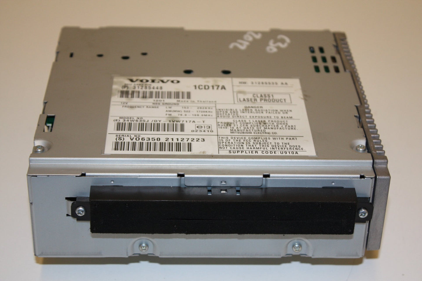 2010 Volvo S40  Saloon CD Player 31285448