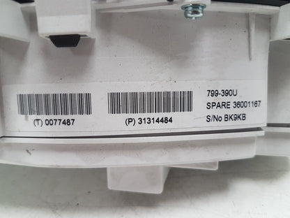 2012 - 2016 Volvo V40  Hatchback Instrument Cluster 31314484