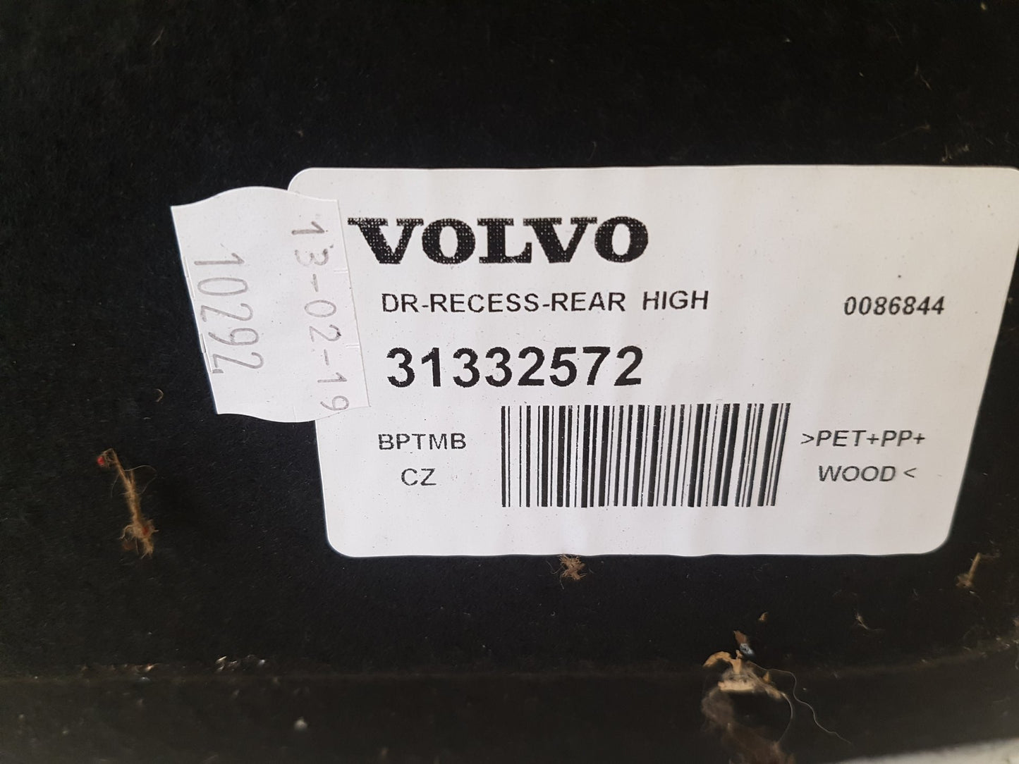 2015 - 2019 Volvo V40 Cross Country  Hatchback Boot Floor Cut 31332572