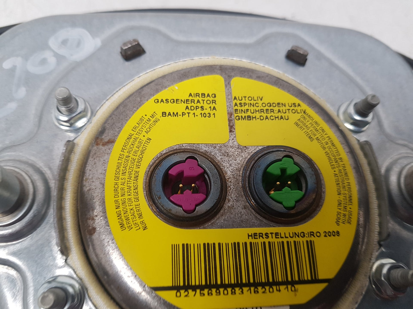 2008 - 2009 Volvo C70  Convertible STEERING WHEEL AIR BAG 8623347