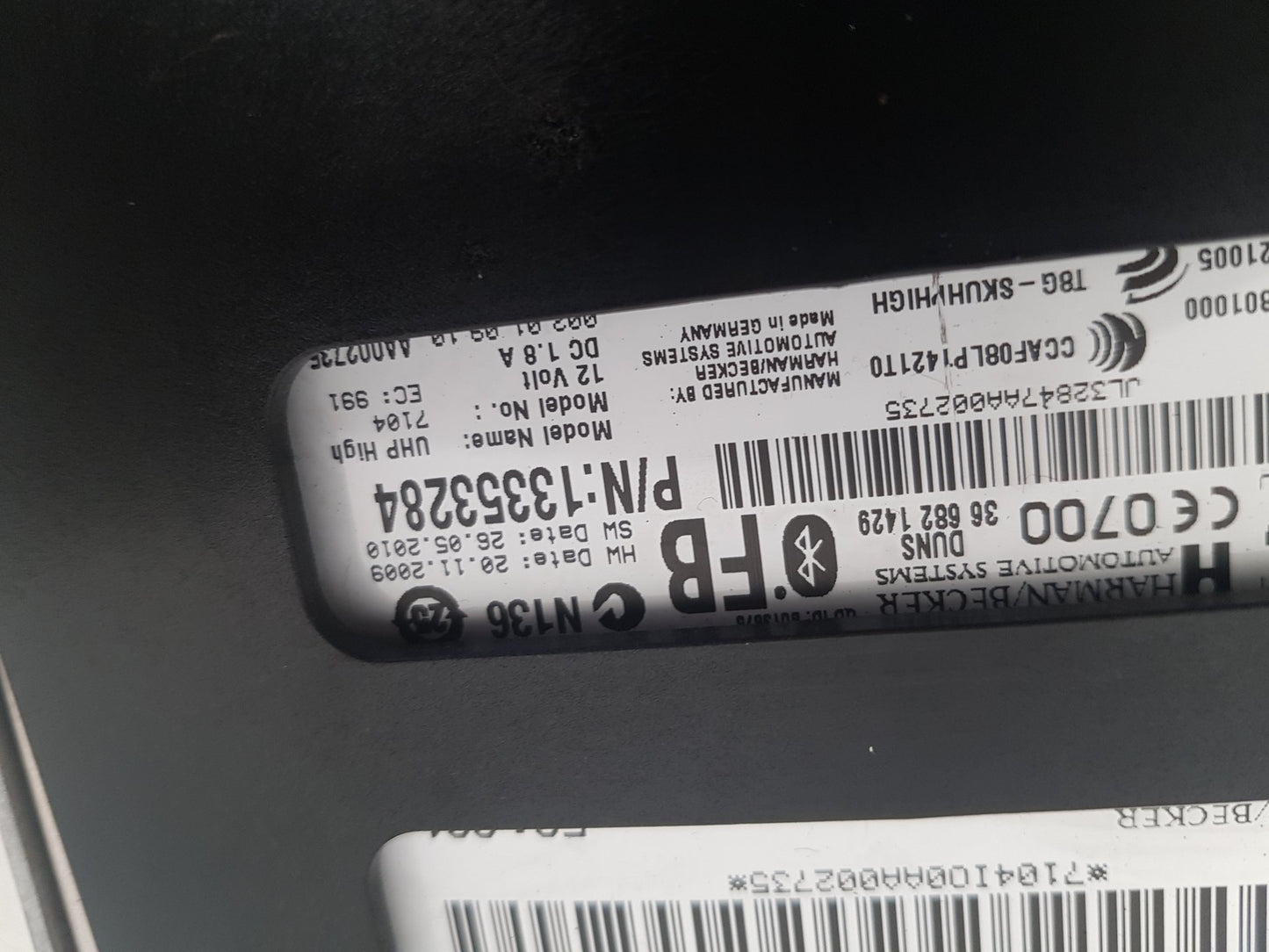 2010 - 2012 Saab 9-5  Saloon BLUETOOTH ECU CONTROL UNIT MODULE 13353284