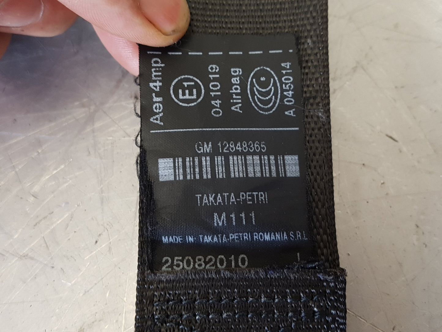 2010 Saab 95  Saloon Left Front Seat Belt 12878365