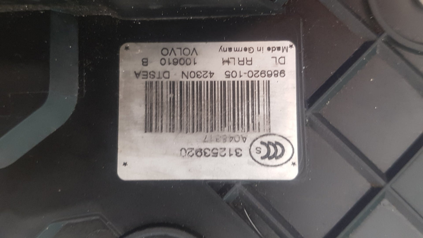 2008-2015 Volvo V70 III 135 Estate Left Rear Door Rear Lock Mechanism 31253920