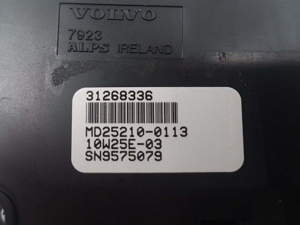 2007 - 2016 Volvo V70   Dash Display Unit 31268336