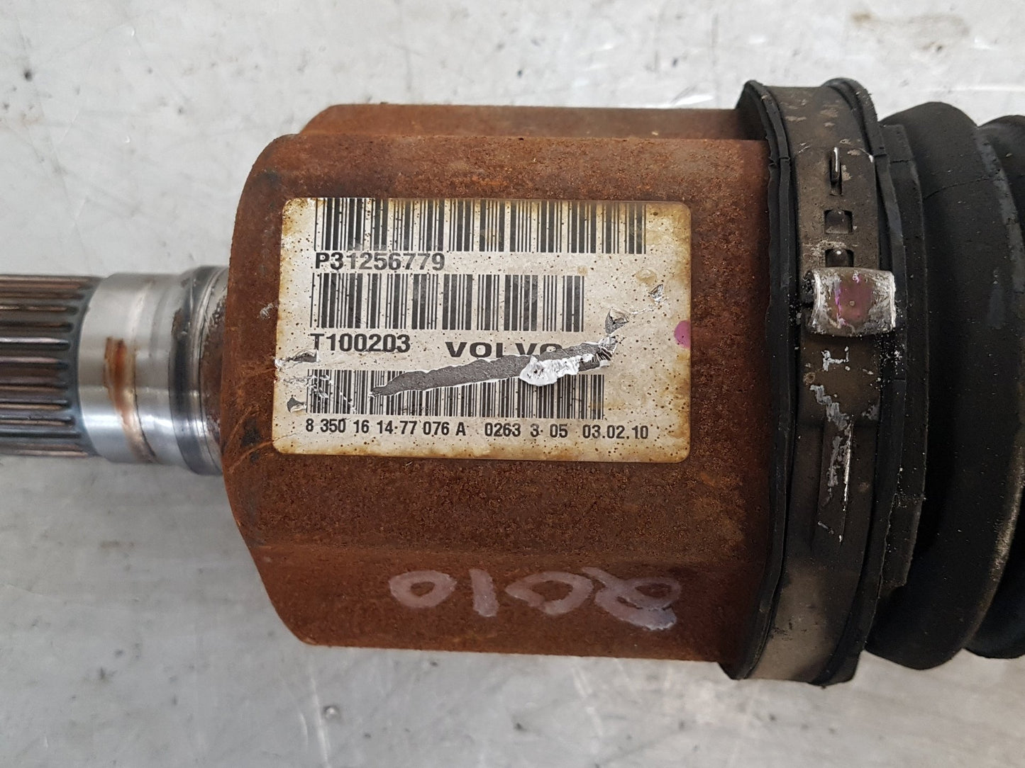 2007 - 2012 Volvo S80  Saloon Left Front Drive Axle 31256779