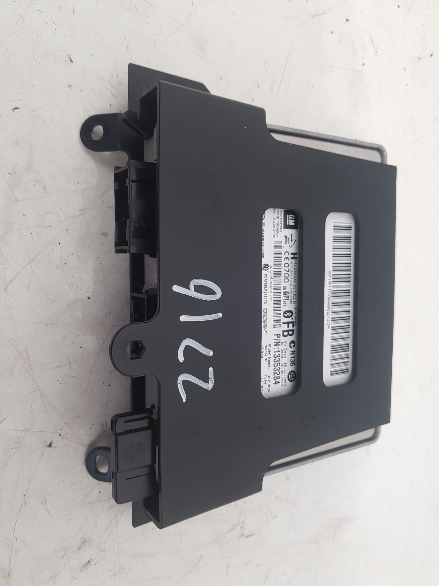 2010 - 2012 Saab 9-5  Saloon BLUETOOTH ECU CONTROL UNIT MODULE 13353284