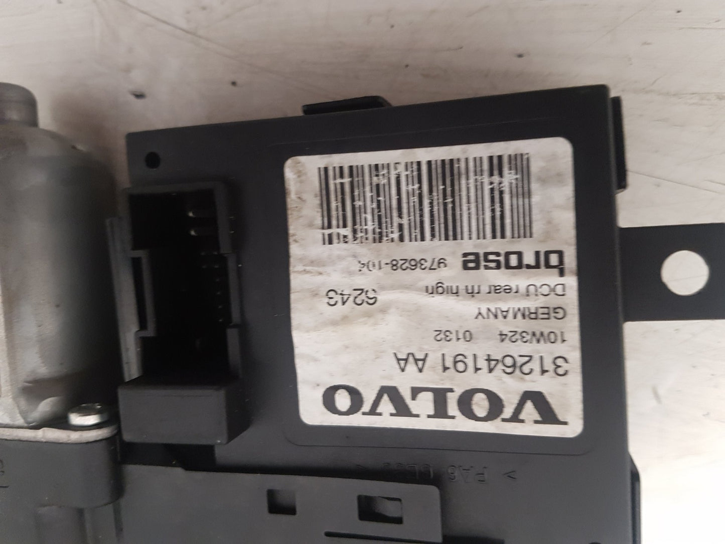 2005 - 2012 Volvo S40  Saloon WINDOW REG MOTOR (DRIVER SIDE REAR) 31264191AA