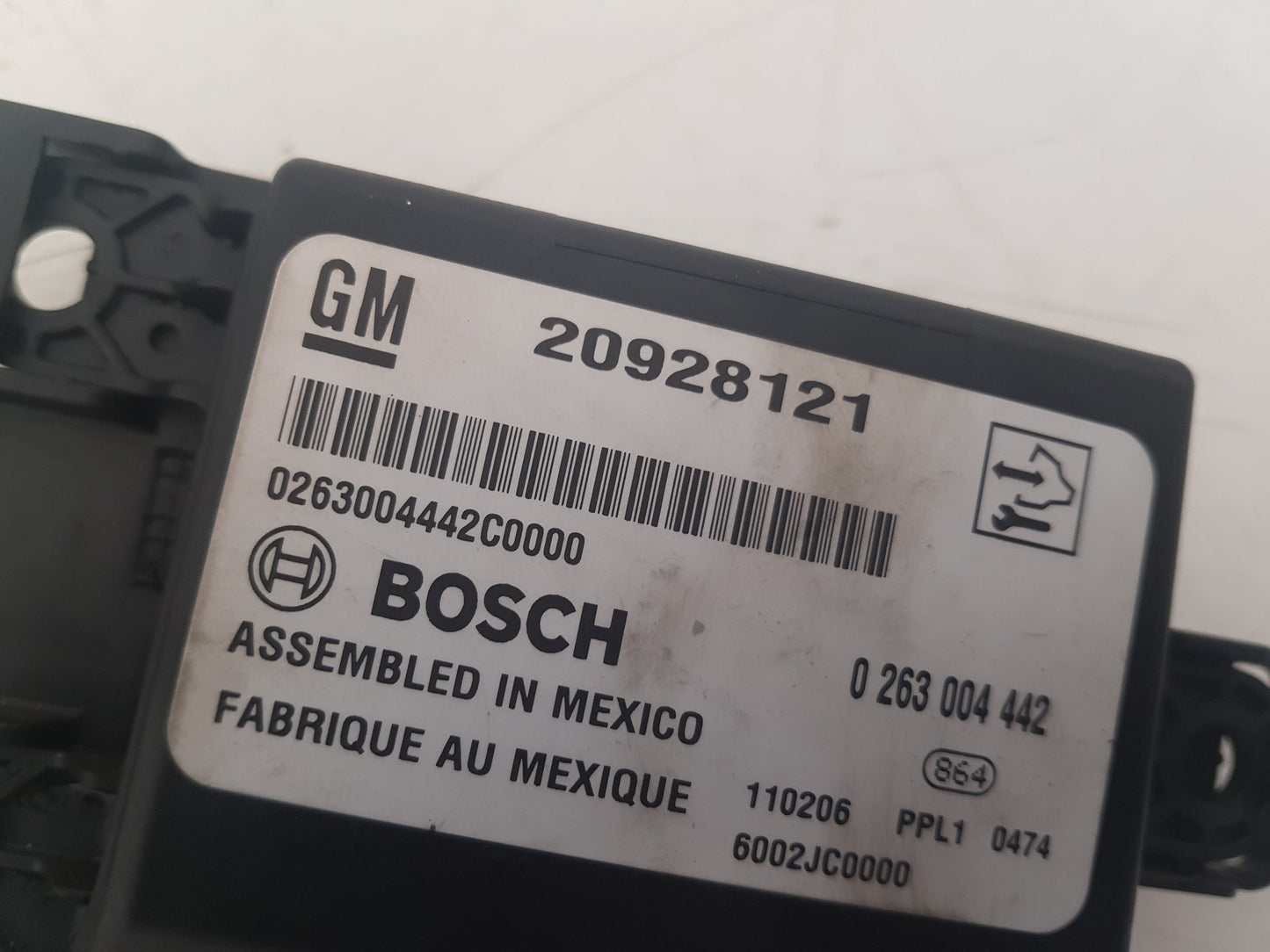 2010 - 2012 Saab 9-5  Saloon PARKING SENSOR ECU 20928121