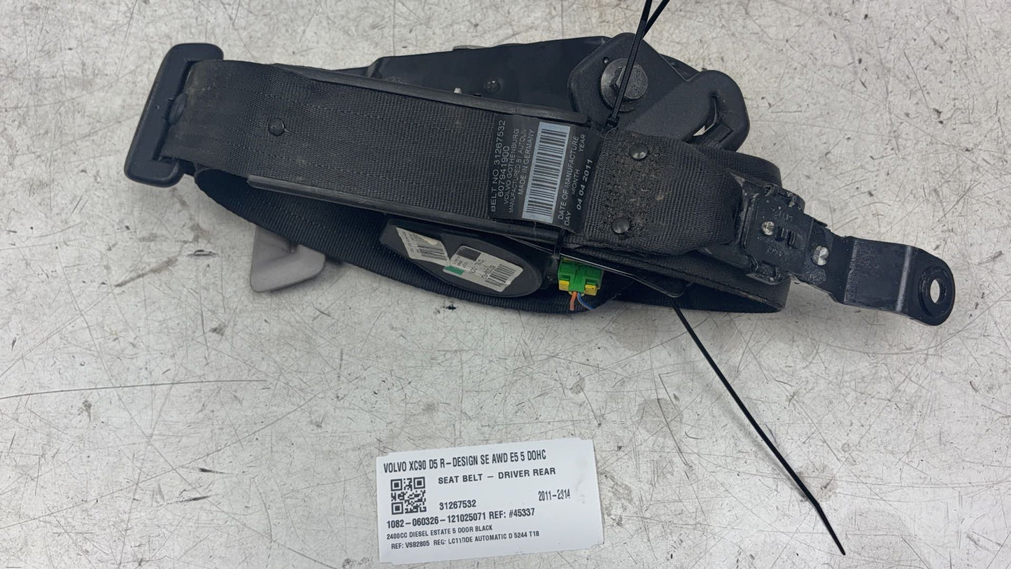 2007 - 2014 Volvo XC90  Estate Right Rear Seat belt 31267532
