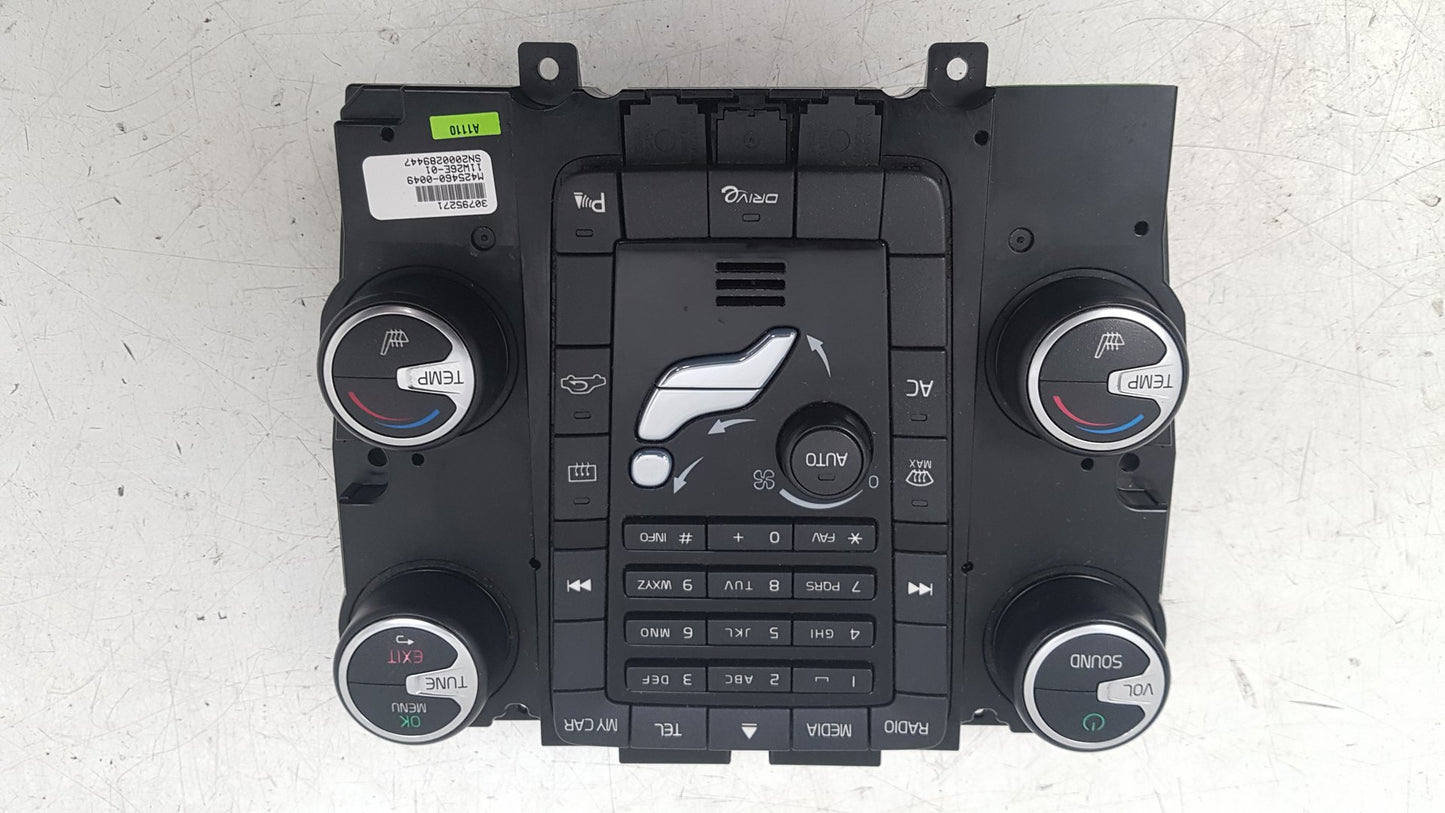 2010 - 2014 Volvo XC60  Estate DIGITAL HEATER CONTROL PANEL & STEREO 30795271