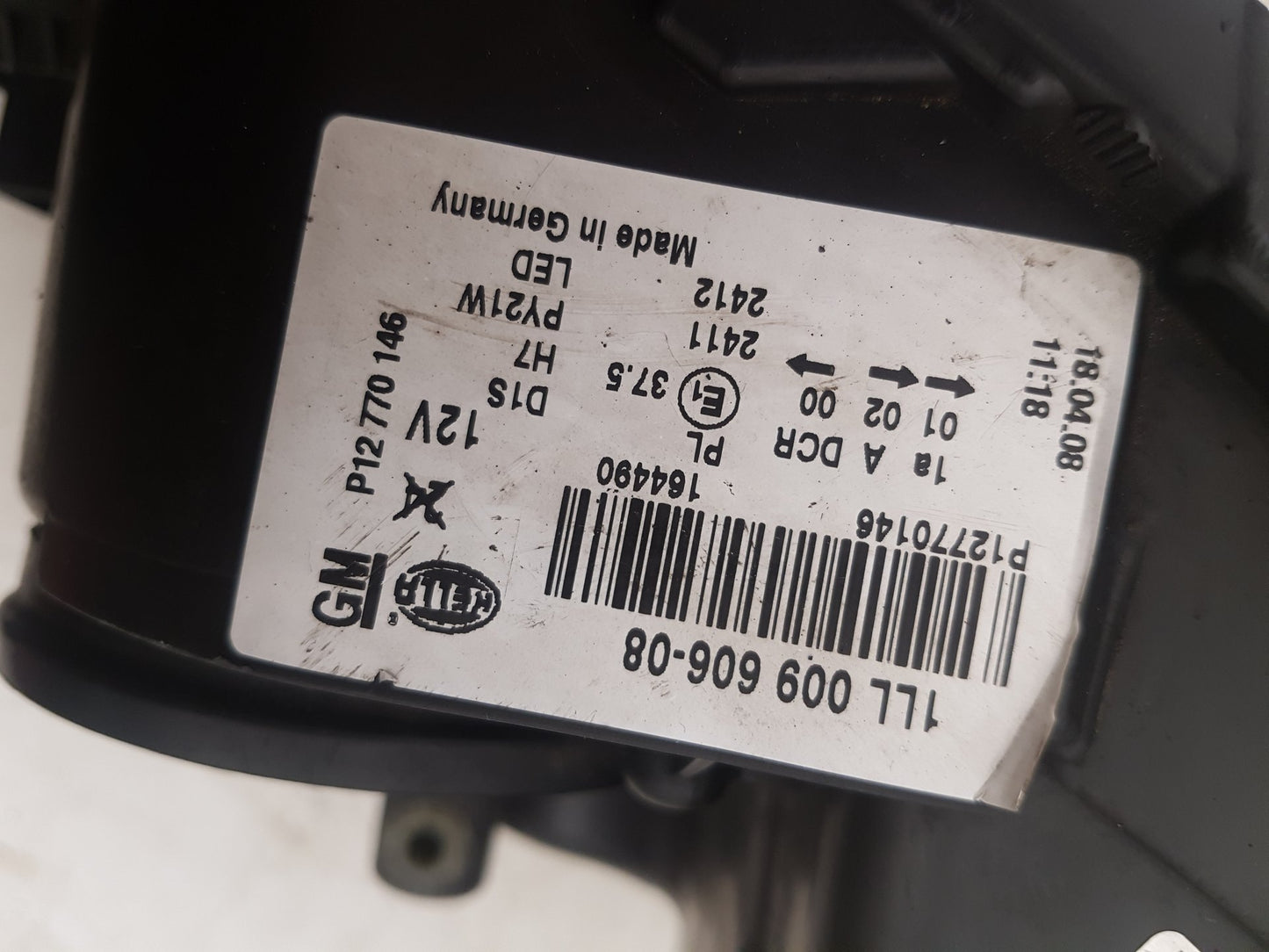 2008 Saab 9-3  Saloon Right Headlight 12770146