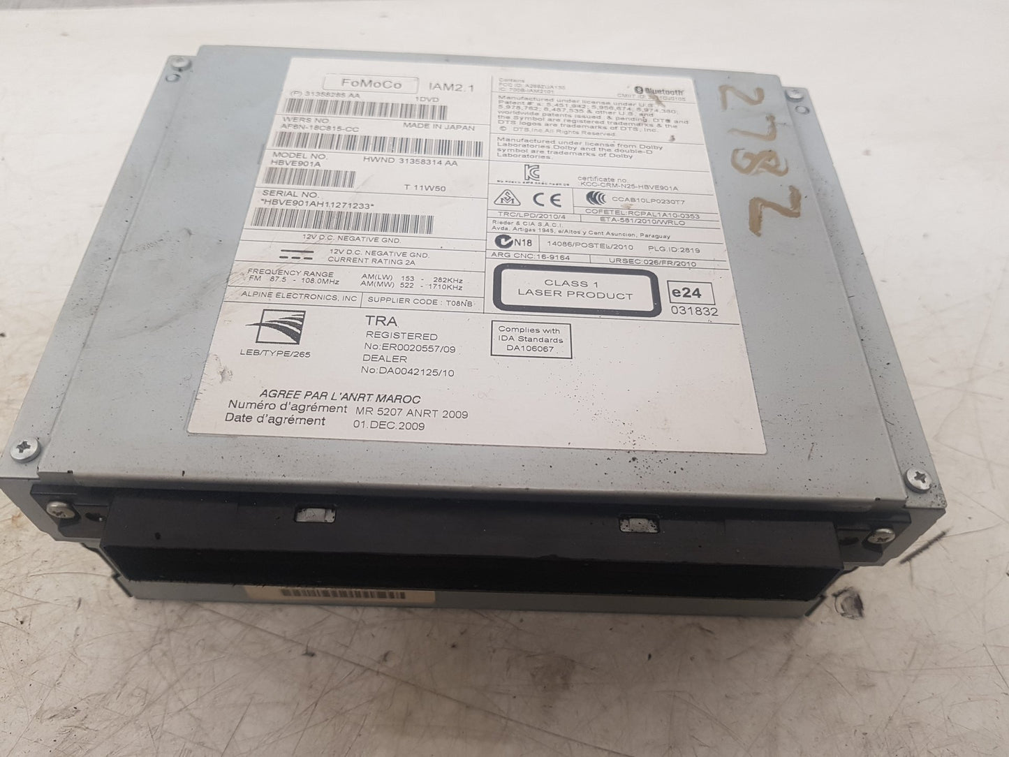 2010 - 2017 Volvo XC60  Estate BLUETOOTH ECU CONTROL UNIT MODULE 31358285AA