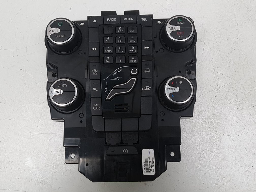 2012 - 2019 Volvo V40 Cross Country  Hatchback HEATER & RADIO CONTROL PANNEL 31346949