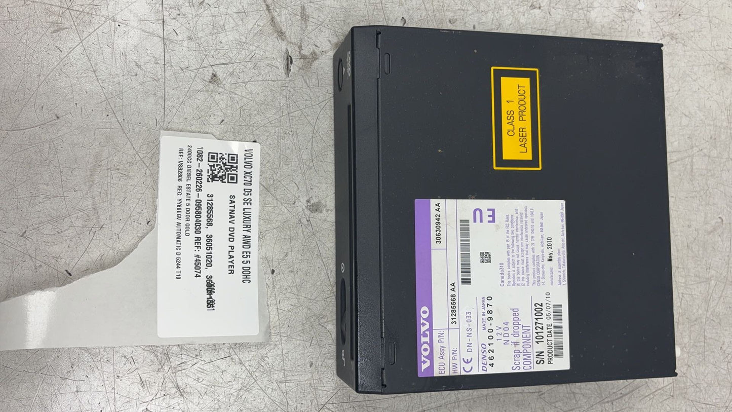 2010 Volvo XC70  Estate SATNAV DVD PLAYER 31285568