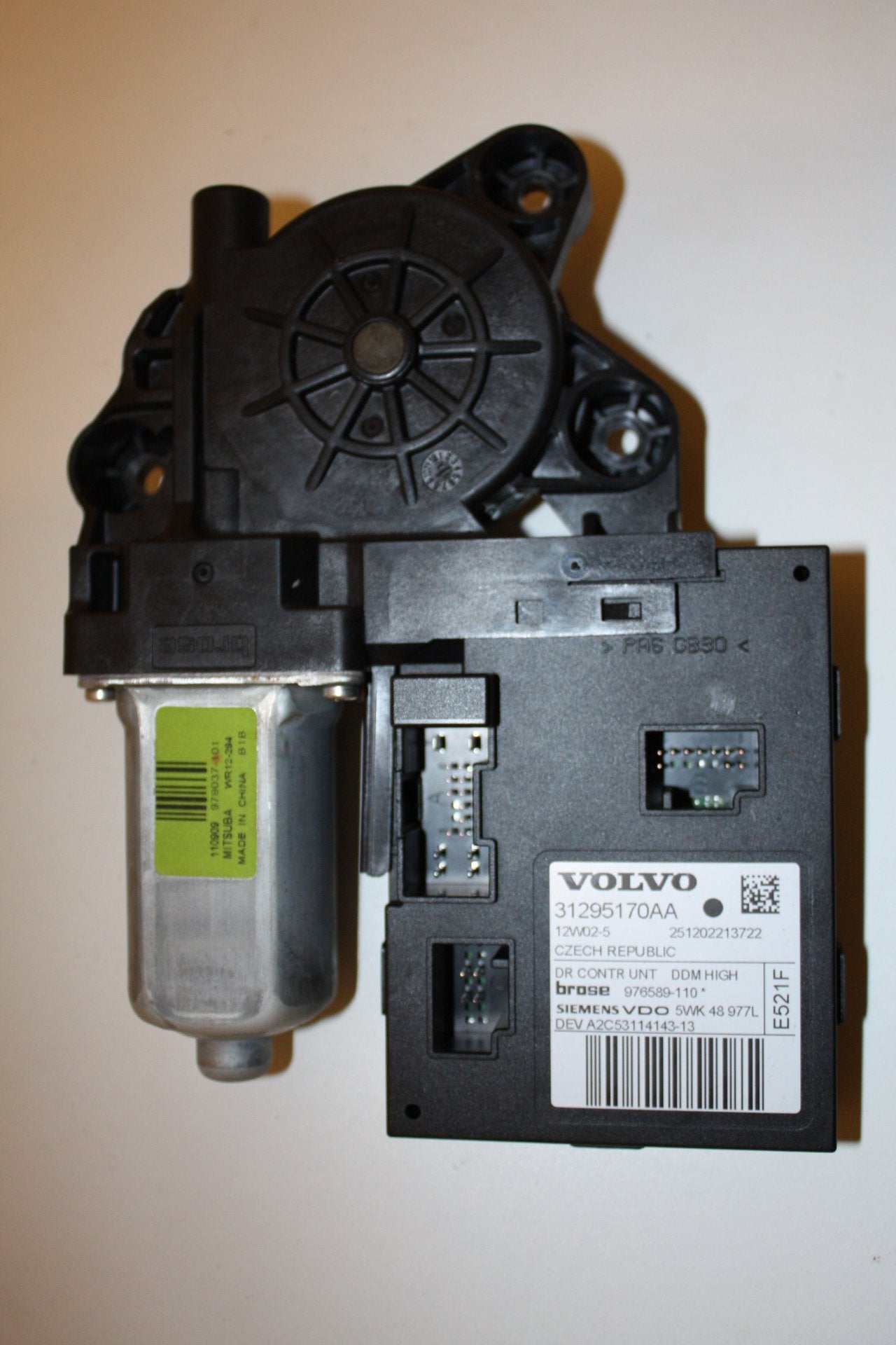 2007 - 2012 Volvo C30   WINDOW REG MOTOR (DRIVERS SIDE FRONT) 31295170 AA