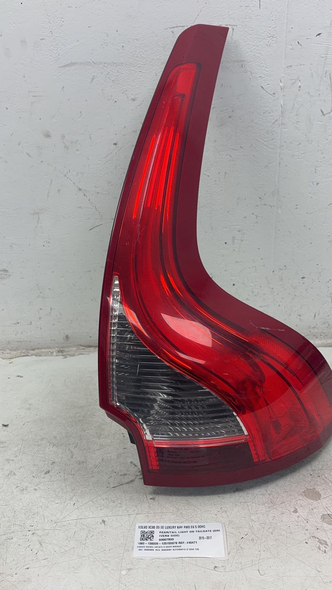 2009 - 2017 Volvo XC60 I 156 Estate Right Taillight 90007893