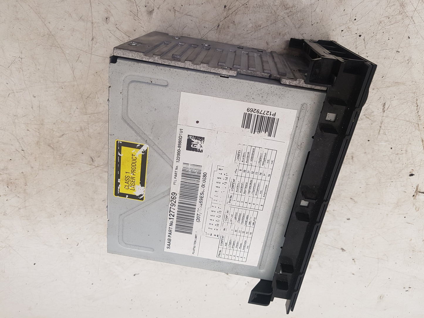 2007 - 2011 Saab 9-3  Saloon RADIO CD CASSETTE PLAYER 12779269