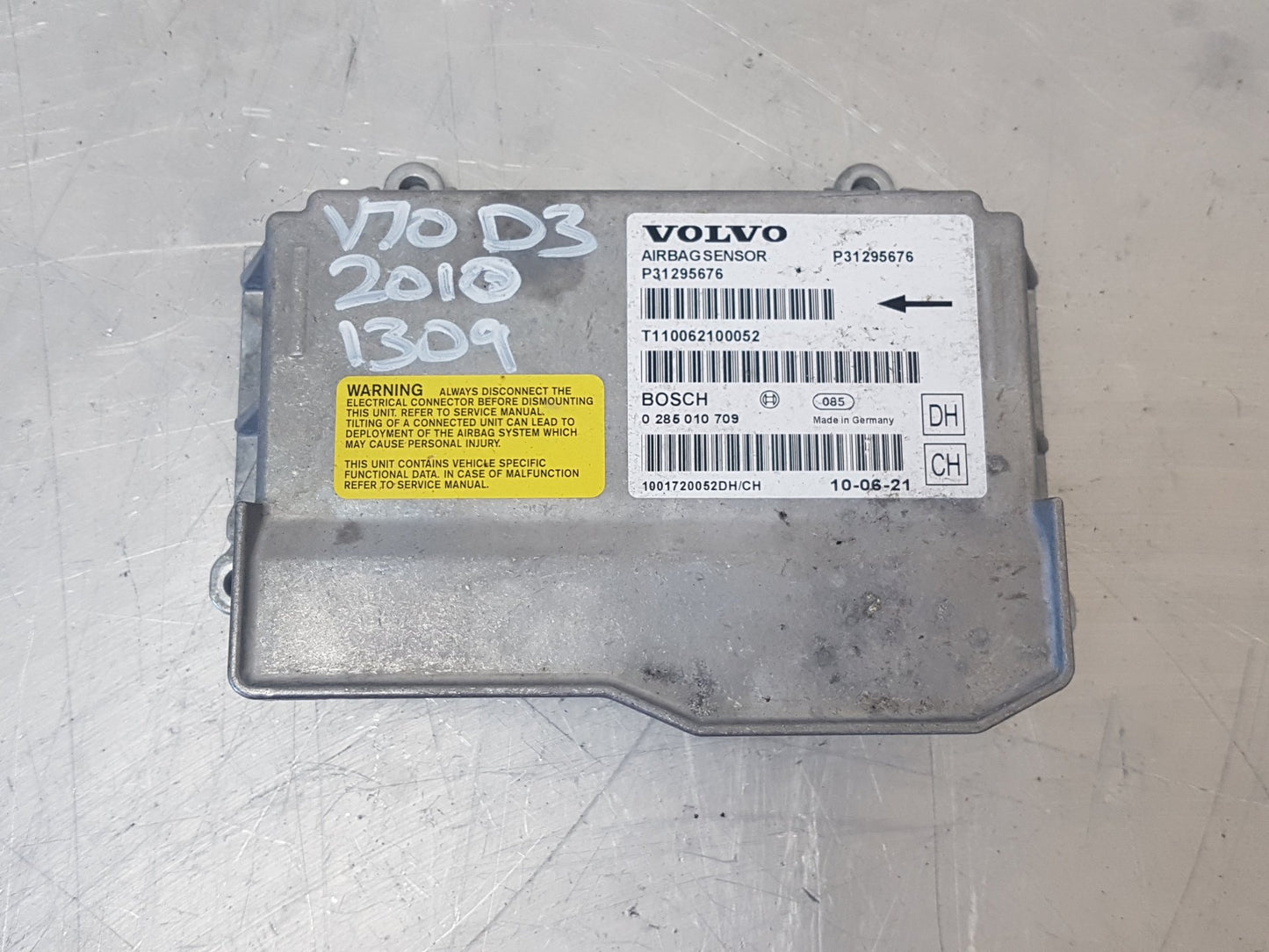 2008 - 2015 Volvo V70  Estate Airbag Module 31295676