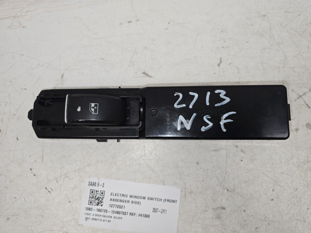 2007 - 2011 Saab 9-3   Left Front Window Switch 12772021