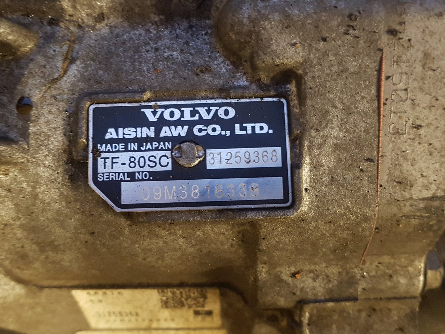 2010 - 2014 Volvo V70  Estate Automatic Transmission 31259368