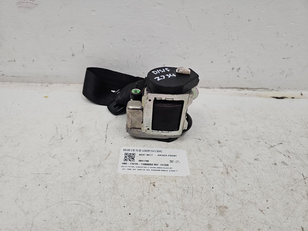 2007 - 2013 Volvo C70  Convertible Right Front Seat Belt 6841706