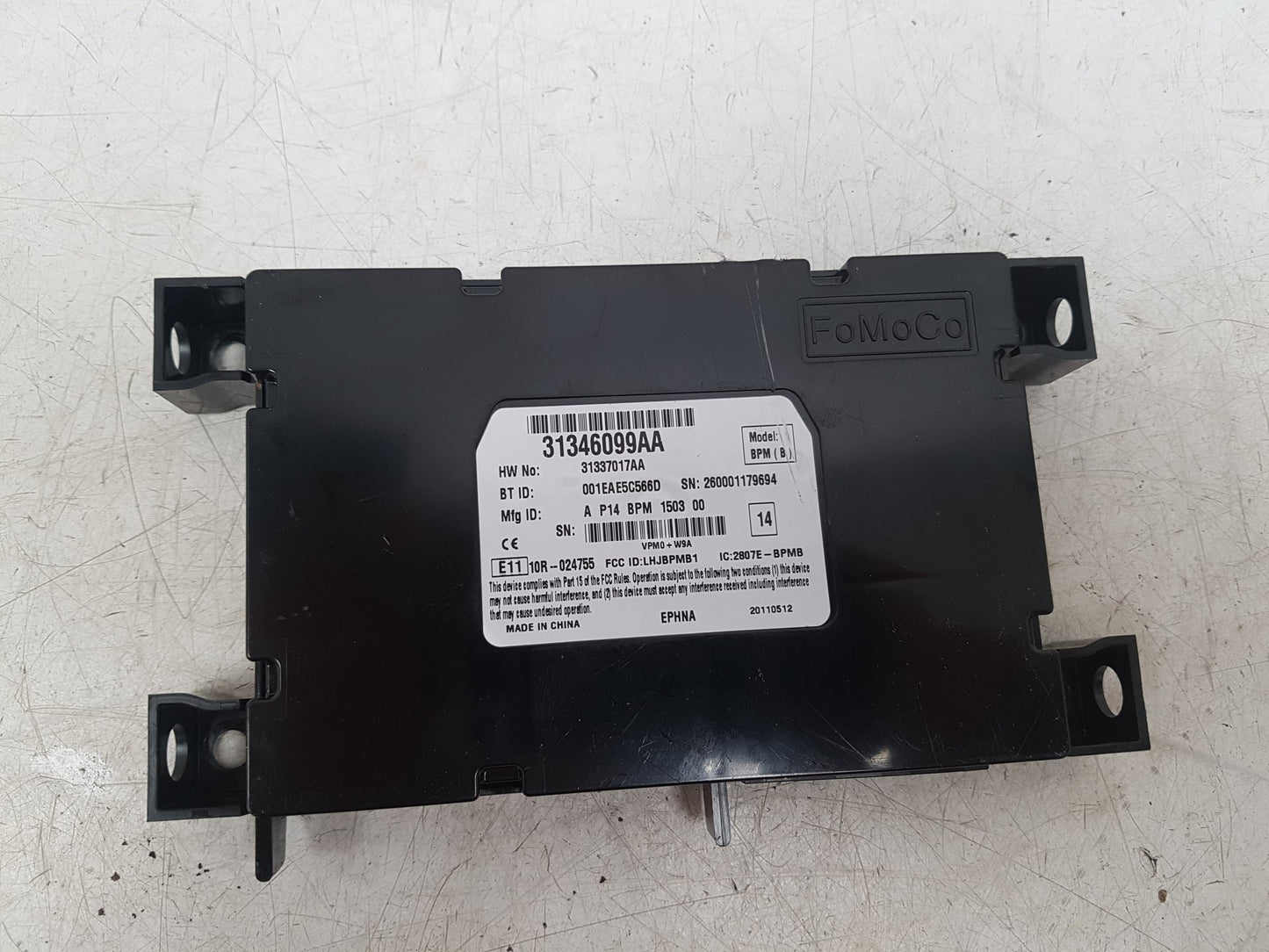 2010 - 2012 Volvo C30  Hatchback BLUETOOTH ECU CONTROL UNIT MODULE 31337017