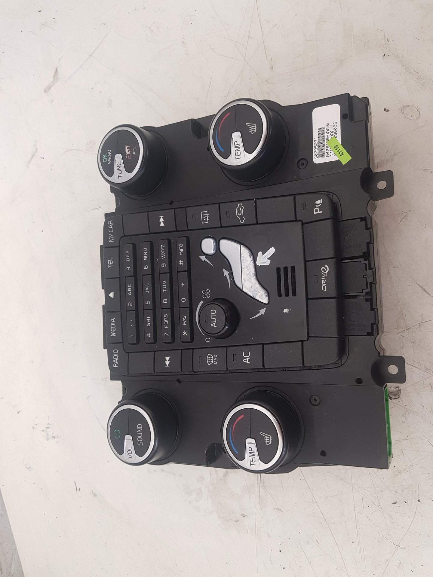 2012 Volvo S60  Saloon DIGITAL HEATER CONTROL PANEL & STEREO 31288317