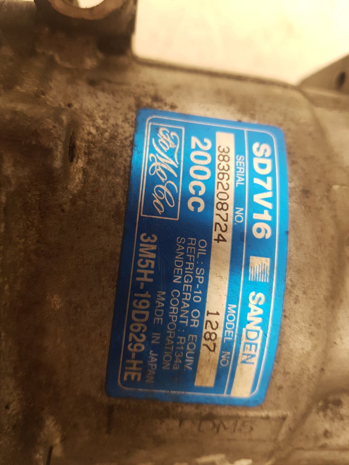 2006 - 2012 Volvo C30  Hatchback A/C Compressor 36000989