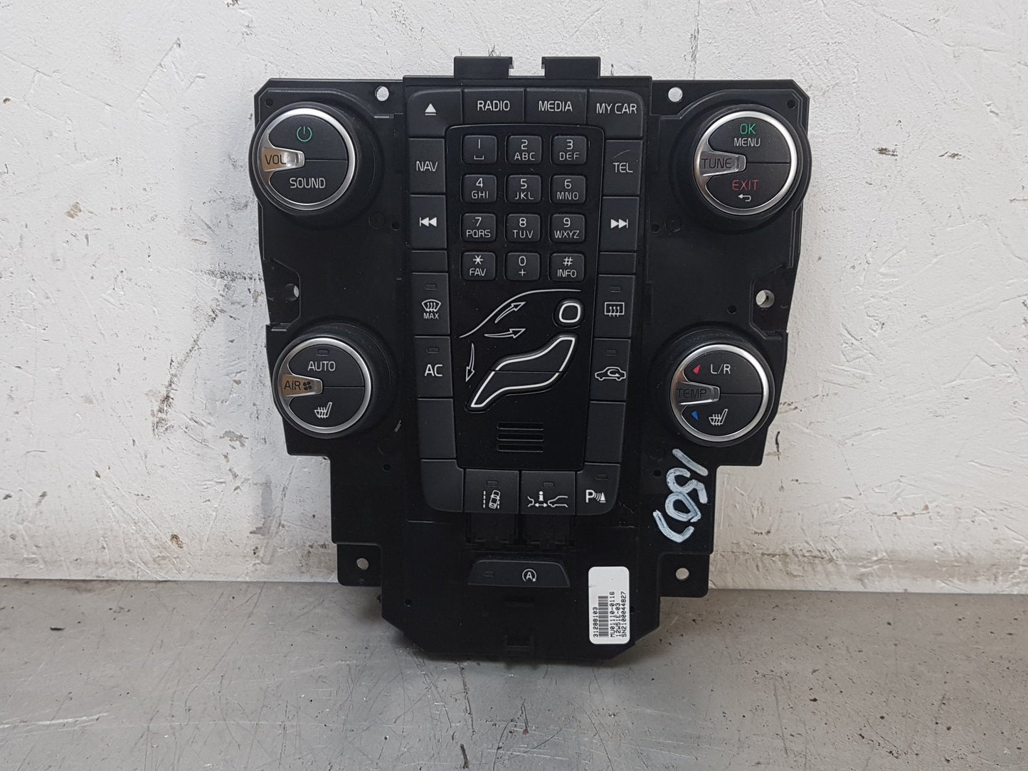 2012 - 2019 Volvo V40  Hatchback HEATER & RADIO CONTROL PANNEL 31288103