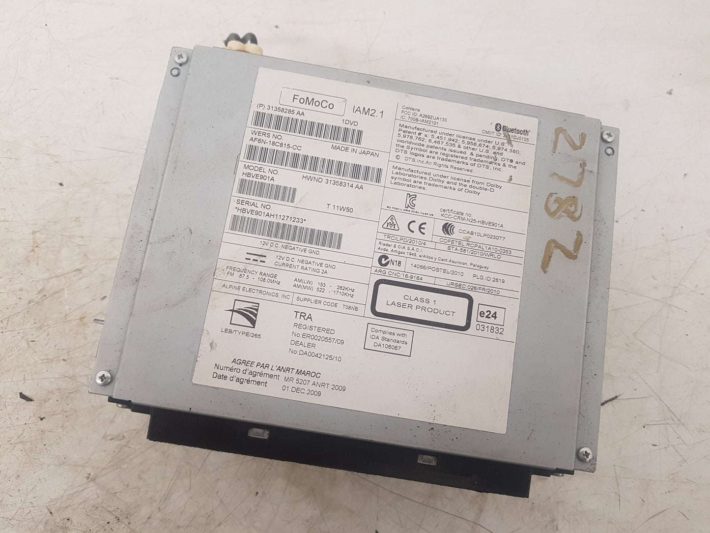 2010 - 2017 Volvo XC60  Estate BLUETOOTH ECU CONTROL UNIT MODULE 31358285AA