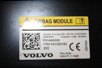2012 - 2017 Volvo V40  Hatchback PEDESTRIAN AIRBAG 31404289