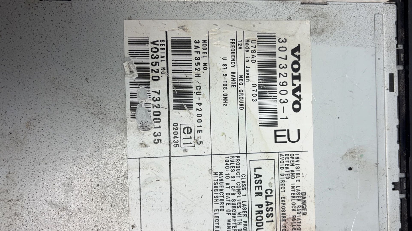 2004 - 2007 Volvo XC70  Estate SATNAV DVD PLAYER 30732903