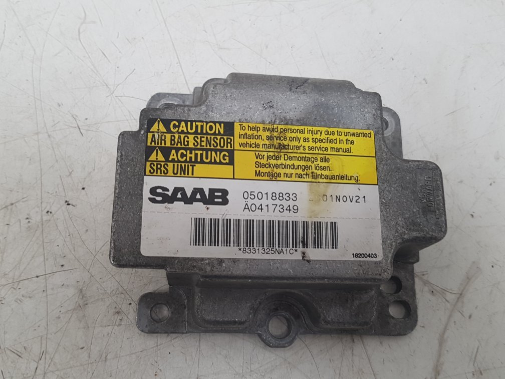 2002 Saab 9-3  Convertible Airbag Module 05018833