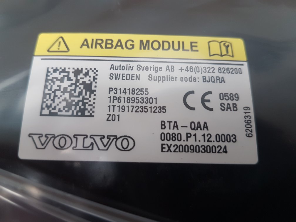 2010 - 2017 Volvo XC60  Estate AIRBAG SEAT/FRONT (DRIVER SIDE) 31418255