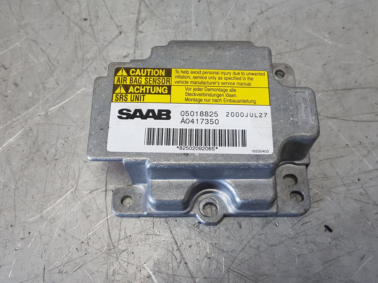 2000 - 2001 Saab 9-5  Estate Airbag Module 5018825