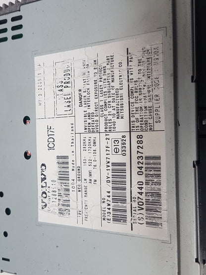 2005 - 2012 Volvo S40  Saloon CD AND RADIO UNIT 31288510