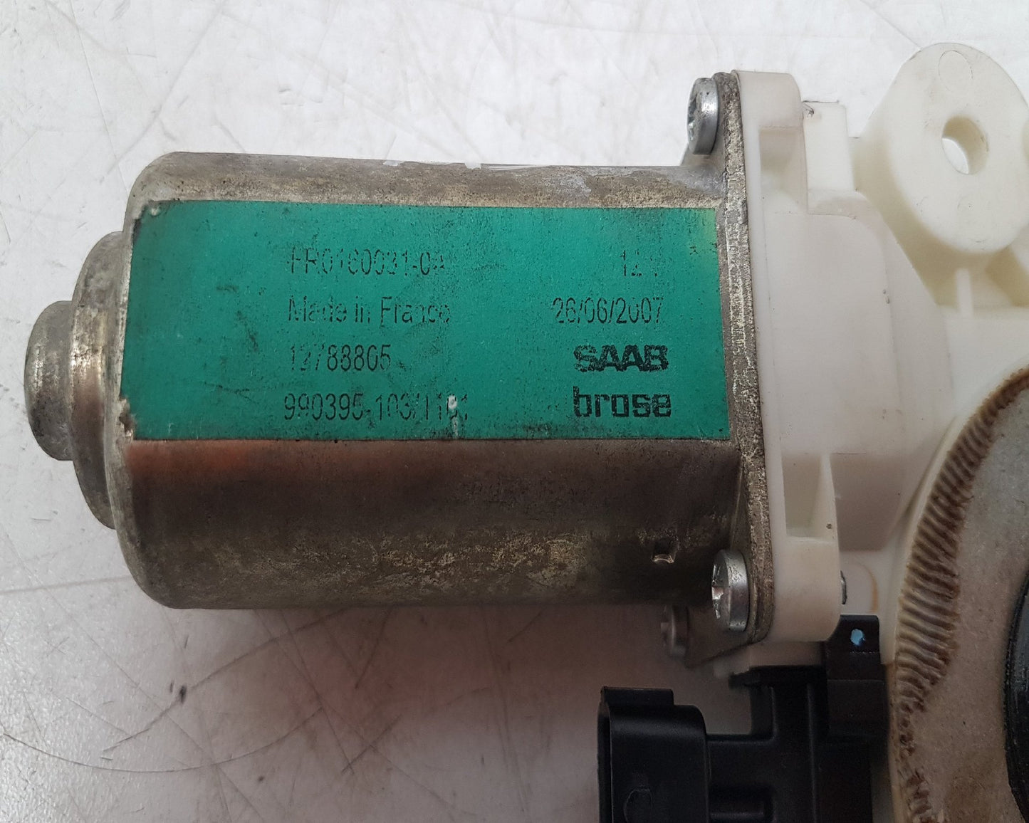 2008 - 2011 Saab 9-3  Convertible WINDOW REG MOTOR (PASSENGER SIDE FRONT) 12830891