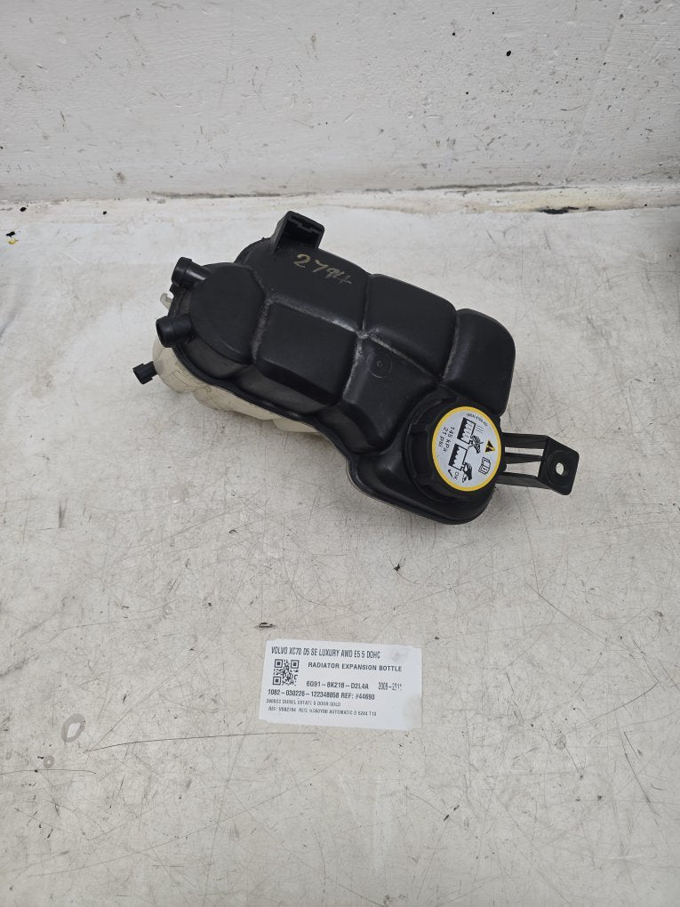 2008 - 2016 Volvo XC70 III 136 Estate Radiator Pressure Bottle 6G91-8K218-D2L4A