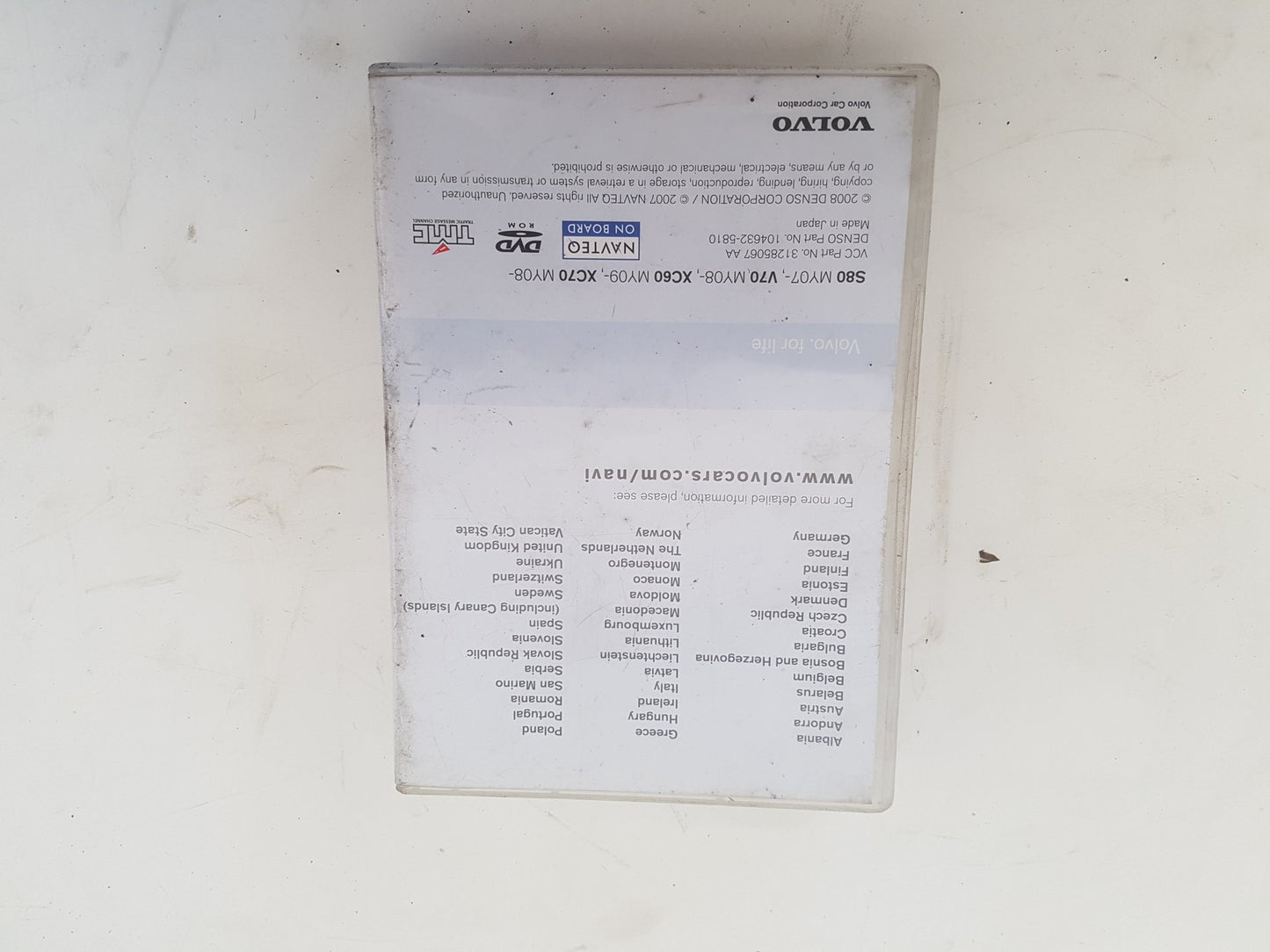 2010 - 2015 Volvo V70  Estate SATNAV DVD 31285067